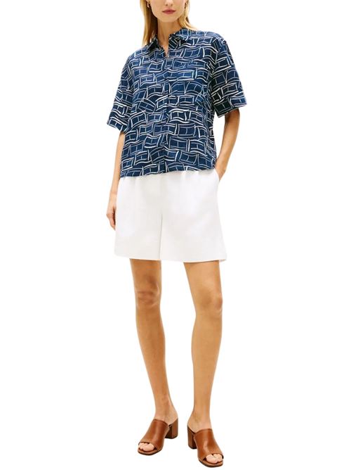 Camicia in lino a manica corta Tommy Hilfiger | WW0WW489250GY